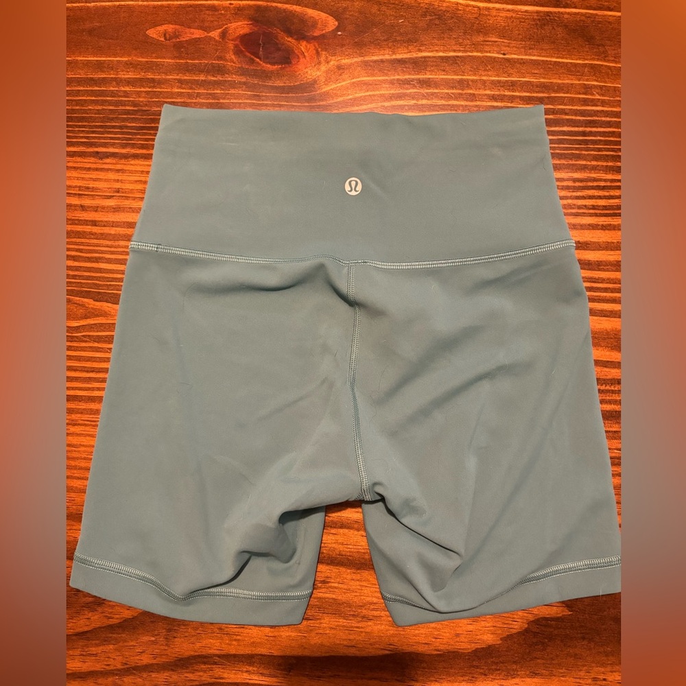 Teal Lululemon Biker Shorts